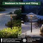 Gardencoin Low Voltage Pathway Lights (8.5'' Shade, 21.5'' Tall)，12V Outdoor LED Landscape Path Lights Wired, Aluminum Pathway Lighting with 3W 2700K Replaceable Bulb for Walkway Garden Yard, 12 Pack - Image 4