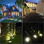 4.6 Inch Diameter Solar Ground Lights, Waterproof Solar Garden Lights, Outdoor Garden Waterproof Bright in-Ground Light, Landscape Lighting for Pathway,Yard,Lawn,Patio,Walkway (16 Pack White Light) - Image 7