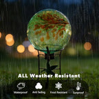 10" Diameter Garden Gazing Balls with Metal Stand (Light Green) - Image 6
