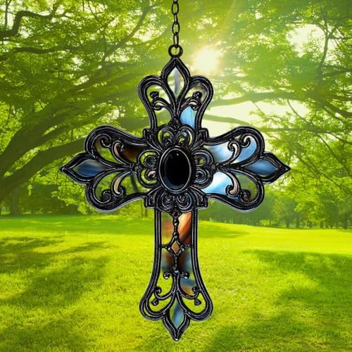 Gothic Cross Acrylic Suncatcher - Image 3