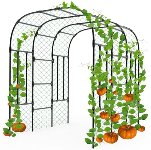 Garden Arch Trellis - 69"L*71"W*87"H, Trellis for Climbing Plants Outdoor by TrellumeGardenHome