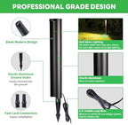 Low Voltage Pathway Lights, LED Landscape Path Lights, Outdoor Waterproof IP65, Wired Black Aluminum, 5W 200LM for Walkway Sidewalk 4 Pack - Image 5