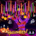 Halloween Lights Outdoor 2 Pack Meteor Shower Lights Orange Purple Green by EXF