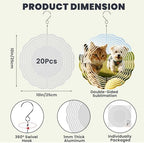 20 Pcs Sublimation Wind Spinner Blanks 10 Inch Double Sided 3D Metal Wind Spinners Aluminum Sublimation Blanks Bulk Products for DIY Gifts Indoor Outdoor Decor, Individually Packaged - Image 2