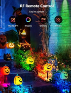 12W RGBW Color Changing Landscape Lights - Low Voltage LED Landscape Lighting, Remote Control Spotlight Outdoor Waterproof Garden Pathway Halloween Christmas Spot Lights, 4 Pack with Connector - Image 4