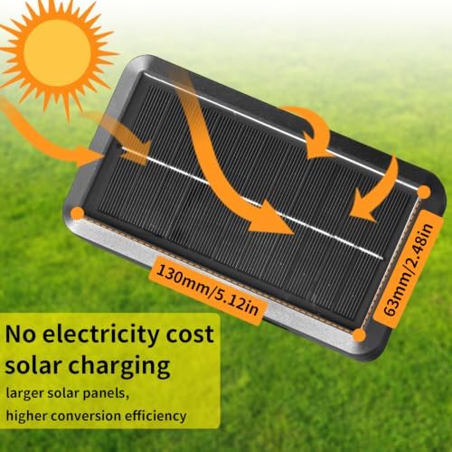 Solar Flag Pole Light – Solar Powered LED Spotlight, Dusk to Dawn Auto On/Off, Waterproof Outdoor Lighting for 1-1.5" Flagpoles, Fits 5-6FT Pole for Outside House & Garden (Large Size) - Image 5