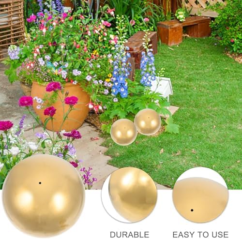 TIDTALEO Titanium Stainless Steel Gazing Ball Polished Mirror Sphere Hollow Seamless Reflective Globe for Garden Home Outdoor Decoration Lightweight Portable Sphere - Image 7