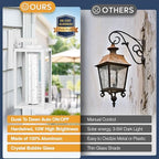 VIANIS White Outdoor Wall Lights, Large Exterior House Lighting Fixtures - Image 4