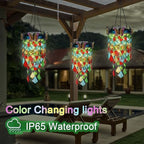 Hanging Solar Lantern Outdoor Chandelier,Butterfly Wind Chimes for Outside - Image 6