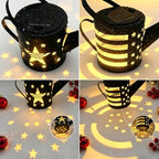 DDQ Solar Watering Can Lights, Warm White/Color LED with Shepherd Hook, IP65 Waterproof Metal Garden Decor, Auto On/Off for Patio Backyard for Mom Birthday Christmas - Image 3