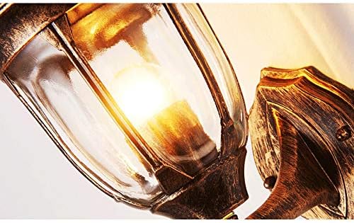 Vintage Metal Wall Lamp, Wall Mount Fixture Stylish Wall Sconces Wall Lighting Country Retro Style Glass Shade Sconce Lighting in Rust 1 Light 499054 - Image 7