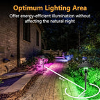 ZUCKEO RGB Color Changing Landscape Lights Low Voltage Pathway Lights 12V 24V Multi-Color LED Landscape Light Kit Waterproof for Yard Garden Path Christmas Decoration(12Pack) - Image 4