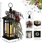 Christmas Decorations Christmas Lantern, Christmas Decor Candle Lanterns, 14 Inch Flameless Candle Lantern, Outdoor Patios Indoor Home Table Fireplace Farmhouse Decorations,Holiday Xmas Gifts - Image 6