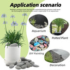 18LB River Rocks,Mexican Beach Pebbles for Plants,Potting,Garden Landscape Stone Paving Stone Grey 1Inch - 2Inch - Image 3