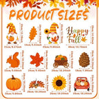 12 Pcs Fall Yard Signs with Stakes Outdoor Thanksgiving Decorations,Fall - Image 2