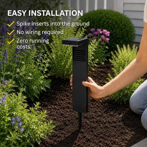 Auraglow Solar Path Light, Outdoor Garden Stake, PIR Motion Sensor - Image 6