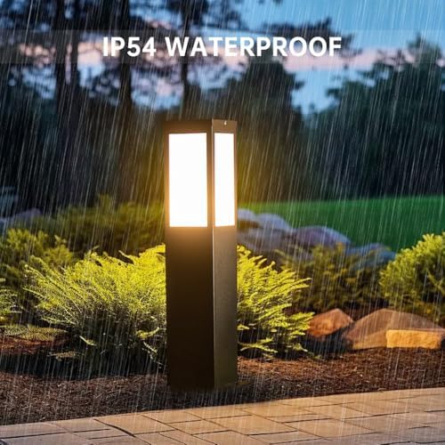 E26 Outdoor Path Light - Waterproof IP54 Stainless Steel Bollard Lighting for Garden, Lawn, Courtyard & Driveway - Durable Landscape Walkway Fixture - Image 2