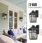 Darkaway 2pcs Outdoor Wall Lights,11inch Exterior Lighting Fixtures - Image 6
