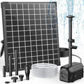 Antfraer 25W Solar Fountain Pump, 320 GPH Solar Pond Pump with 4 Nozzles, Adjustable Flow & 6.6ft Tubing, Solar Water Fountain Pump for Garden, Fish Tank, Backyard by Antfraer