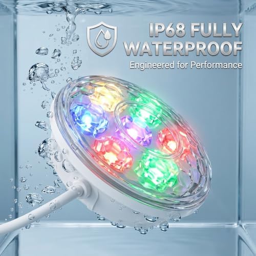 Solar Pool Lights for Ground & Inground Pool (White-2 Pack) - Image 7