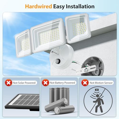 Onforu Dusk to Dawn Flood Lights Outdoor,130W Outdoor Lighting,6500K 13000LM White Super Bright Lights,IP65 Waterproof Hardwired LED Security Lights for Garage,Yard,Outside - Image 2
