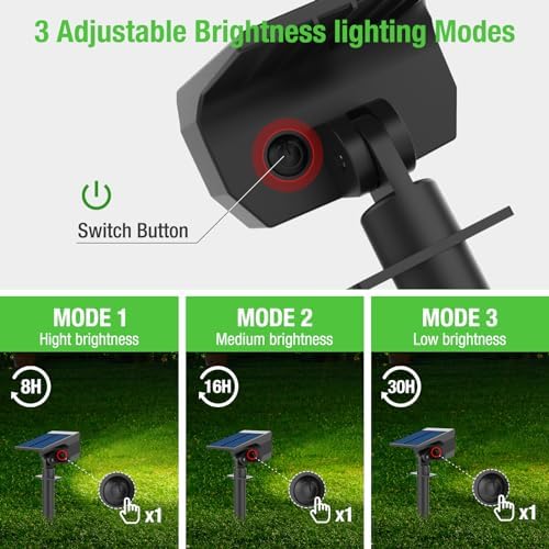 nipify Solar Lights Outdoor Waterproof, Motion Sensor Spot Landscape Light - Image 4