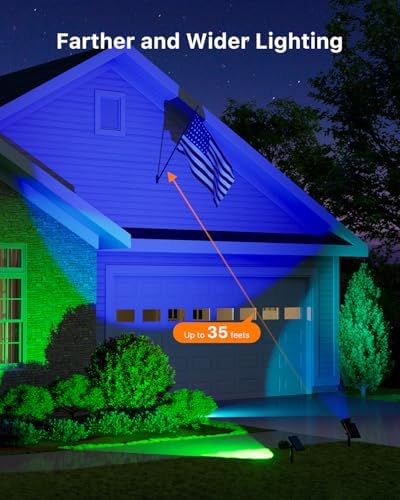 4 Pack Color Changing Solar Powered LED Sunset Spotlight Outdoor - Image 5