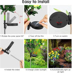 Memorial Garden Bloom Lights – Featuring Ultra-Realistic Artificial Petals, Solar-Powered & Weatherproof, Solar Azalea Flower Decor Stake Lights Outdoor for Cemetery Gravesite Yard Patio (5PCS-Pink) - Image 6