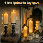 IMAGE 4x12 Inch Waterproof LED Flameless Candles with Remote Timer 2 Pack - Image 2