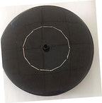 1. Solar Floating Fountain Pump: Circular Panel Water Fountain with 6 Nozzle Accessories for Garden Bird Bath Small Pond - Black - Image 3