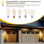 TOBUSA 2-Pack Dusk to Dawn Outdoor Wall Lights, Waterproof Farmhouse Gooseneck Barn Lights, 11.5'' White Outside Wall Sconces for House, Porch, Garage - Image 3