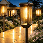 Tenmiro Solar Pathway Lights Outdoor 8 Pack, Bright Solar Garden Lights by Tenmiro