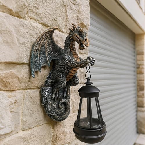 Dragon Tree Hugger with Solar Lantern Dragon Lamp Decor Garden Statue Outside Outdoor Yard Unique Gifts for Mom Women Grandma - Image 4