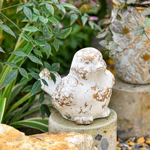 Sungmor Cement Garden Bird Statue Animal Figurine Indoor Outdoor Decor by Sungmor