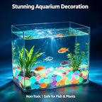 Glow in the Dark Rocks Outdoor Colorful Glow-in-the-Dark Garden Stones Night Guide Pebbles Glowing Pebbles for Garden Outdoor Fish Tank Aquarium Decorations (Orange,1000) - Image 5