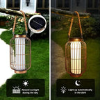 pearlstar Large Solar Powered Lantern Outdoor-Heavy Duty Metal Hanging Lights Decorative Solar Table Lamp Waterproof for Outside Patio Yard Garden Porch Tabletop Decor (Copper) - Image 5