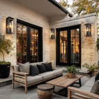 19" Large Outdoor Wall Light Fixtures,Distressed Brown Porch Light - Image 7