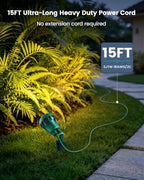 SURAIELEC Halloween Spotlights Outdoor, 15 FT Long Cord, 2 Pack, ETL Listed - Image 5