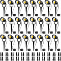 SUNVIE 24 Pack Low Voltage Landscape Lights LED Spotlights with Connectors by SUNVIE