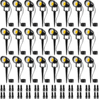 SUNVIE 24 Pack Low Voltage Landscape Lights LED Spotlights with Connectors by SUNVIE