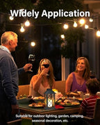 SHYMERY Solar Lanterns Outdoor Waterproof, 14 Inch Outdoor Lanterns with LED Flickering Flameless Candles,2 Pack Hanging Black Lantern Decorative for Patio,Front Porch,Balcony,Outside,Table Decor - Image 6