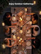 45FT Outdoor String Lights, 30 ST40 Edison LED Patio Lights - Image 6