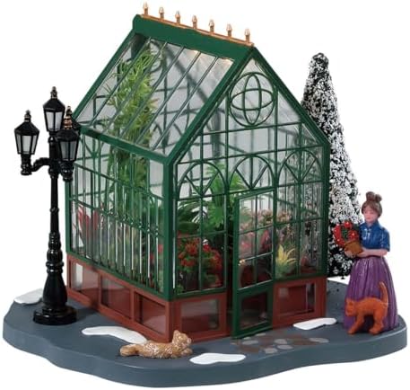 Lemax Christmas Village Victorian Greenhouse Battery Operated (4.5V) - 84347 by LEMAX