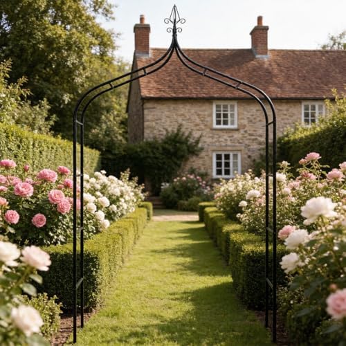 Thick Gothic Pointed Metal Garden Arch Rust-Proof for Climbing Vines Roses - Image 6
