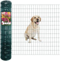 Green PVC Coated Welded Wire Fence 48" x 50' Roll, 2"x4" Mesh, 14 Gauge by FOREHOGARGARDEN%EF%BC%86HOME