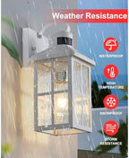 2 Pack Motion Sensor Porch Light Dusk to Dawn Outdoor Wall Light - Image 4