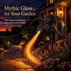 Solar Dragon Fire Garden Light Stake, Dragon Outdoor Figurine Lights Stake - Image 2