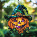 Pumpkin Jack-o'-Lantern Acrylic Suncatcher by AVAGAN