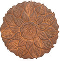 Sungmor Vintage Cast Iron Lotus Stepping Stone, Full Rust by Sungmor