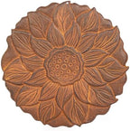 Sungmor Vintage Cast Iron Lotus Stepping Stone, Full Rust by Sungmor